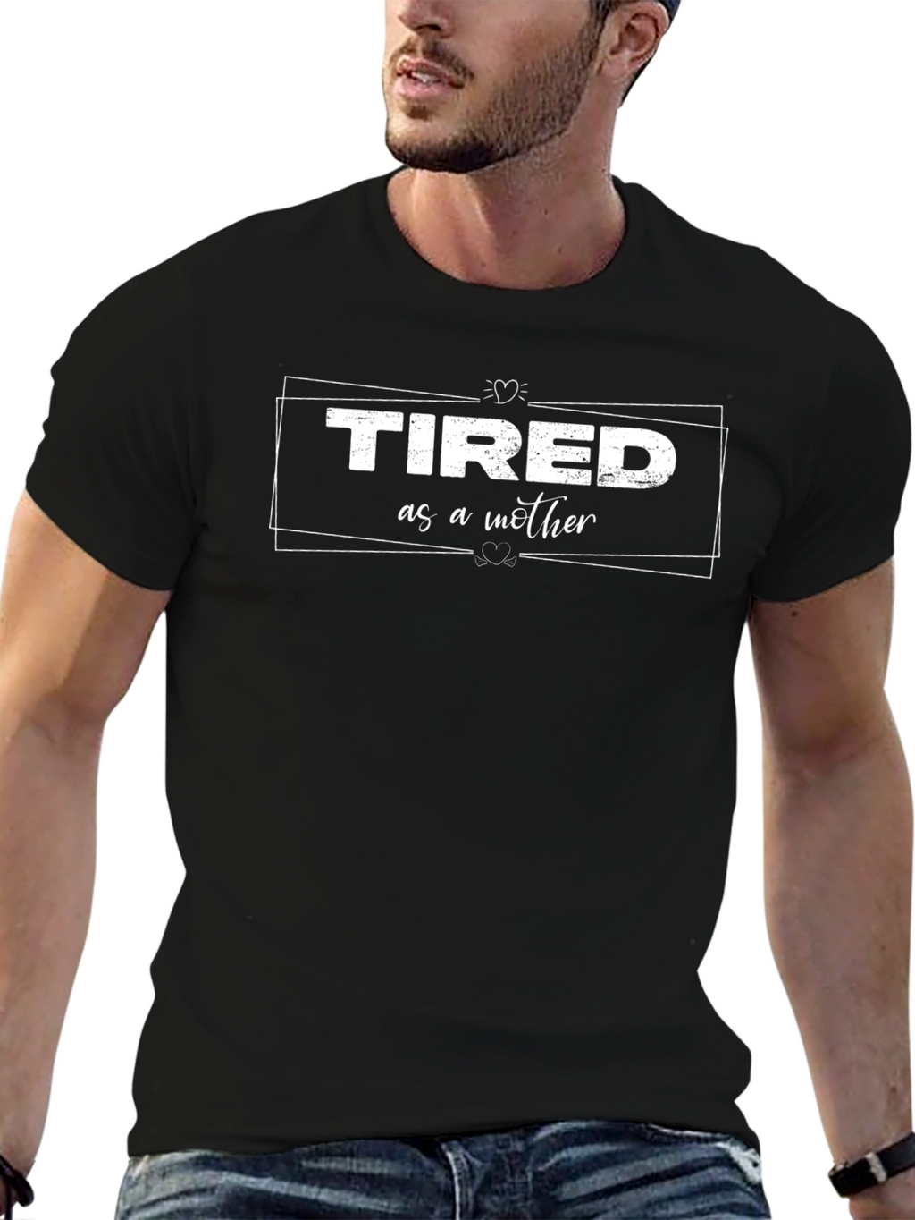 Tired as a Mother T-Shirt - Black Graphic Tee