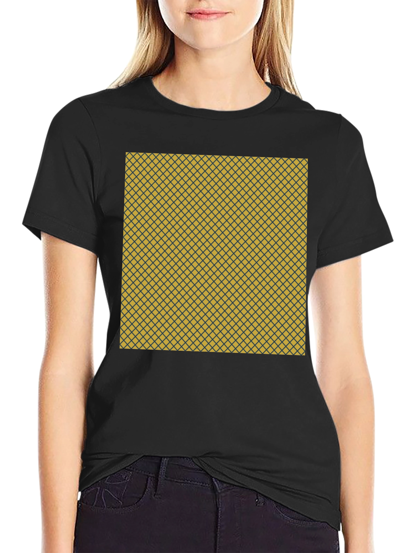 Unique Pattern Tee: Stylish Geometric Design Everyday Comfort