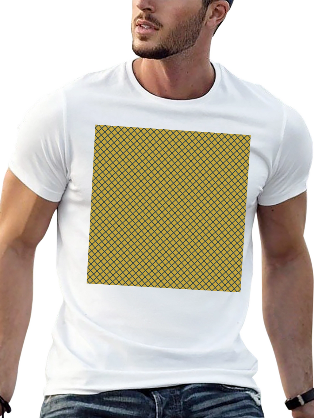 Unique Pattern Tee: Stylish Geometric Design Everyday Comfort