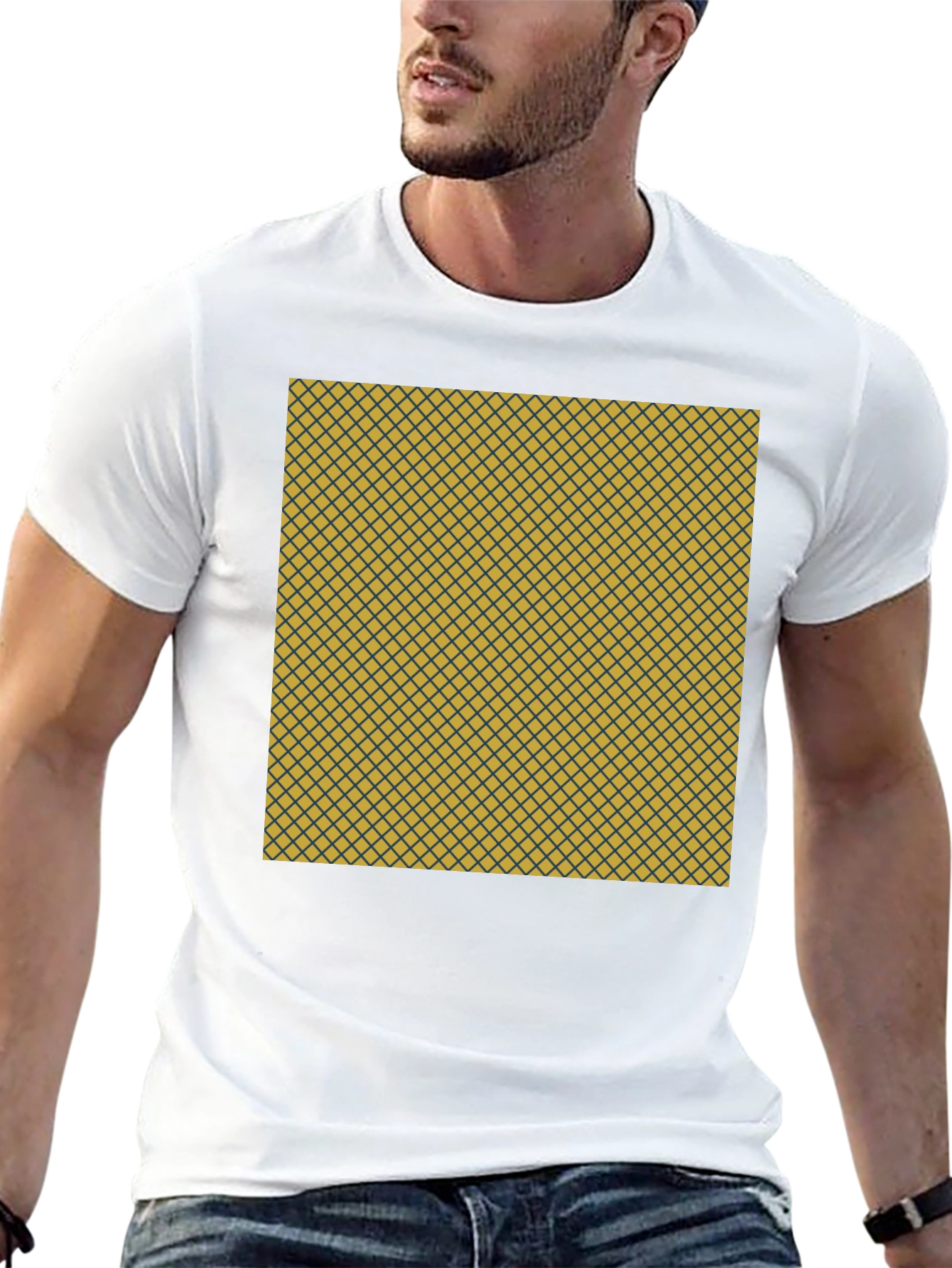 Unique Pattern Tee: Stylish Geometric Design Everyday Comfort