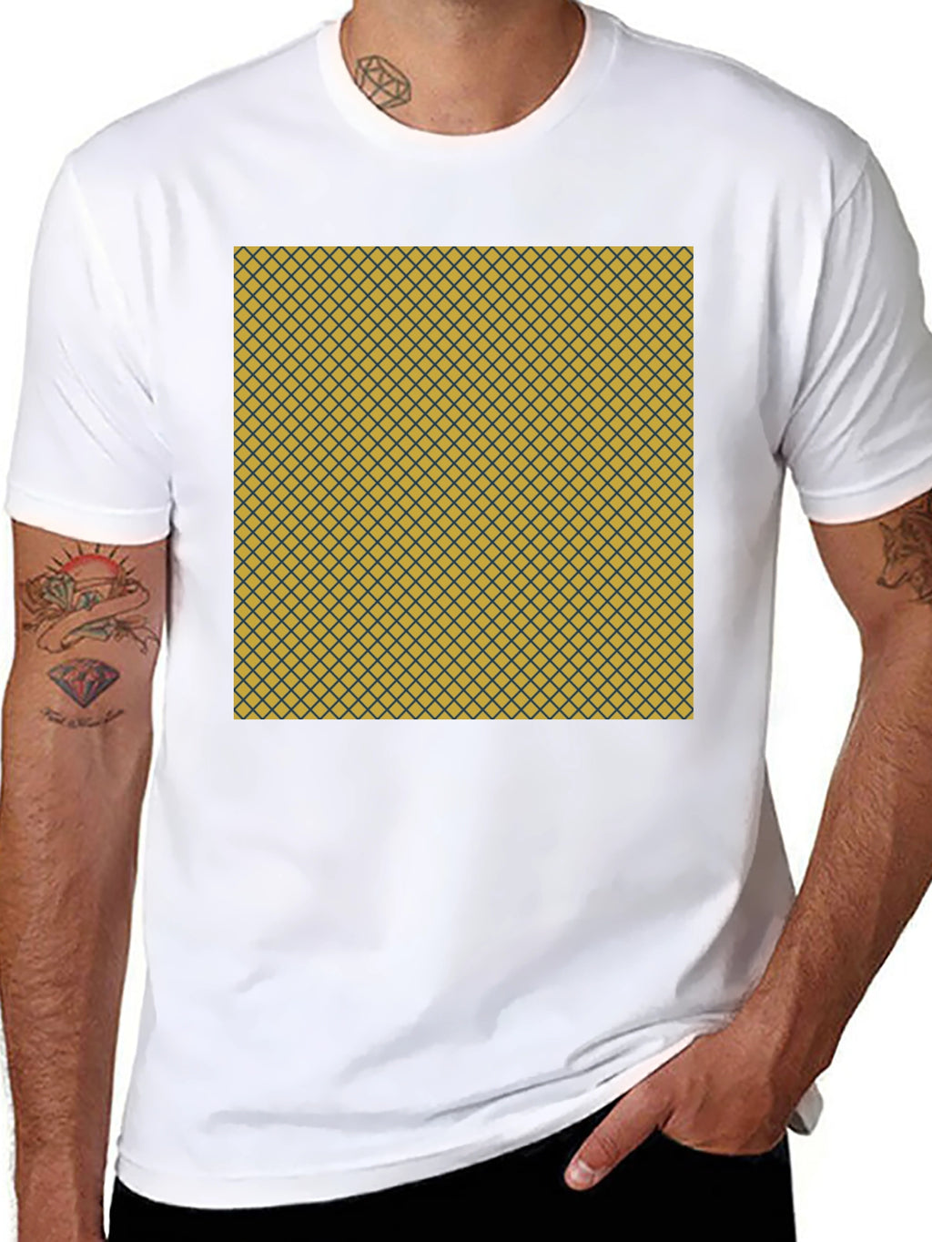 Unique Pattern Tee: Stylish Geometric Design Everyday Comfort