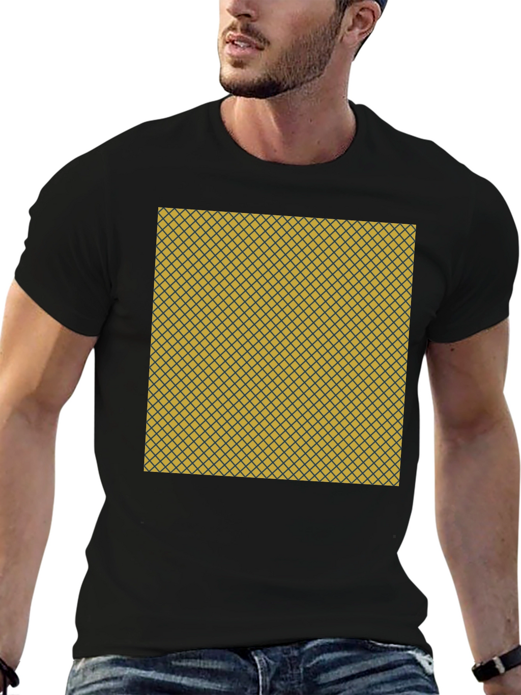 Unique Pattern Tee: Stylish Geometric Design Everyday Comfort