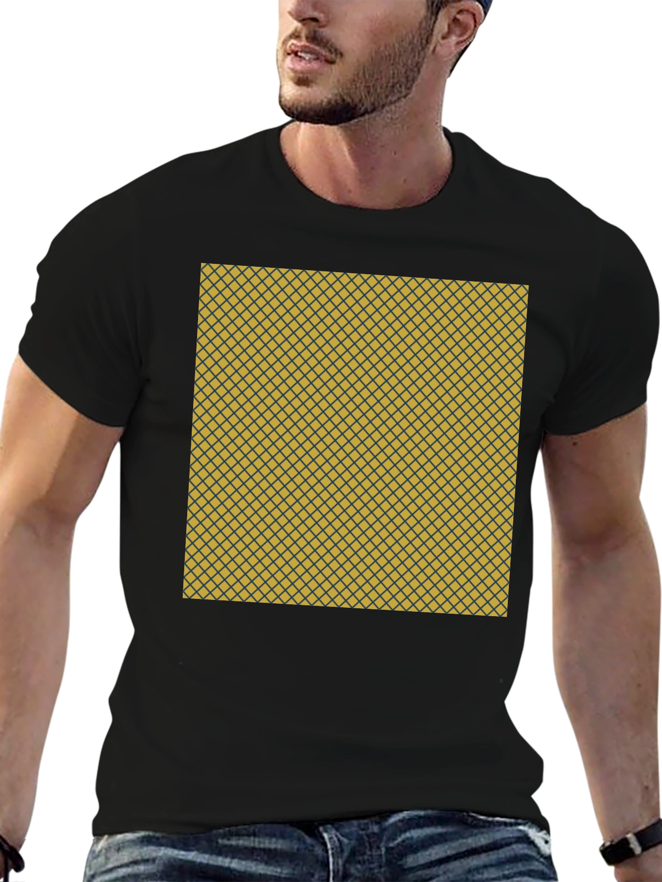 Unique Pattern Tee: Stylish Geometric Design Everyday Comfort