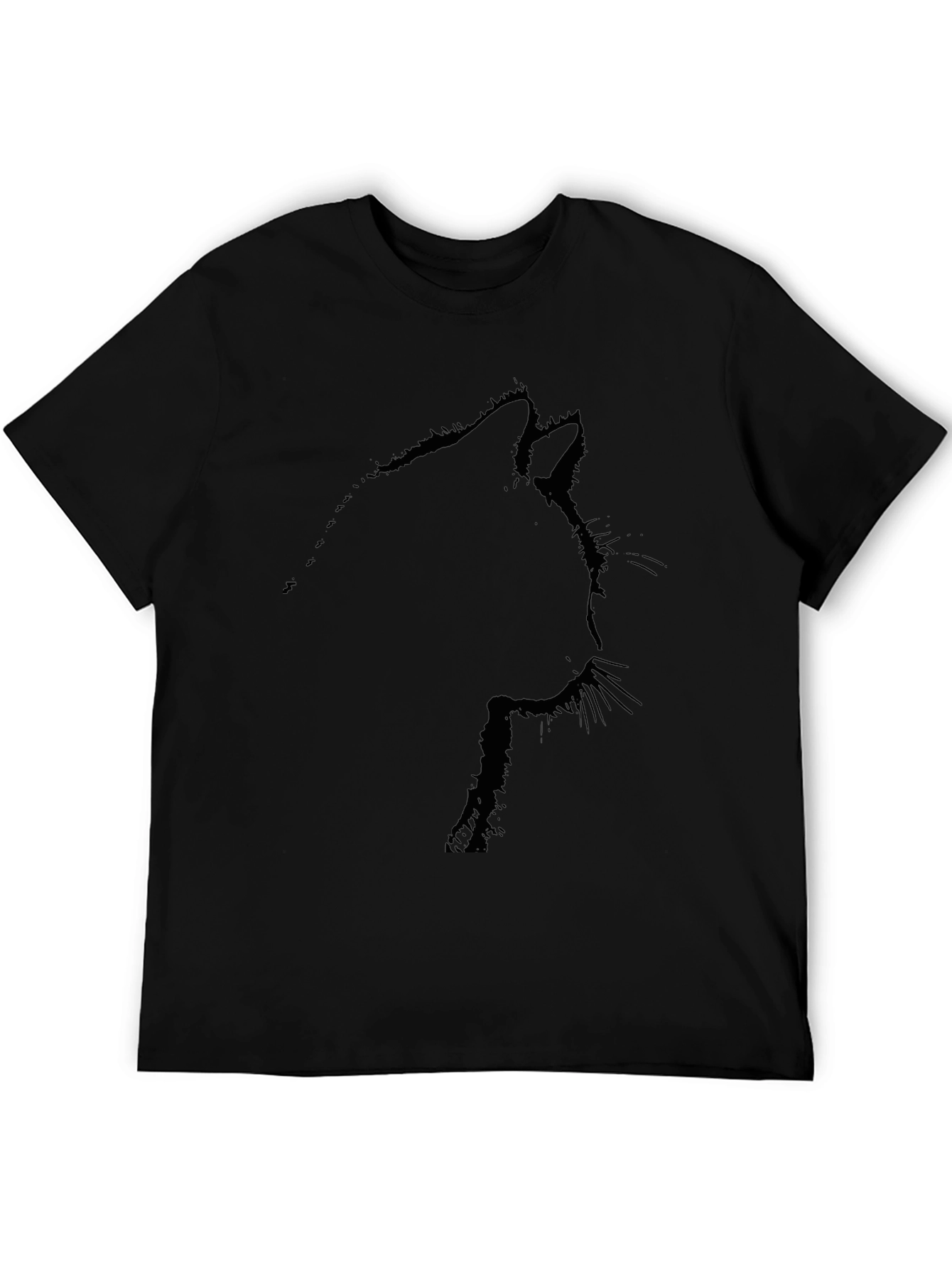 Black Cat Silhouette T-Shirt