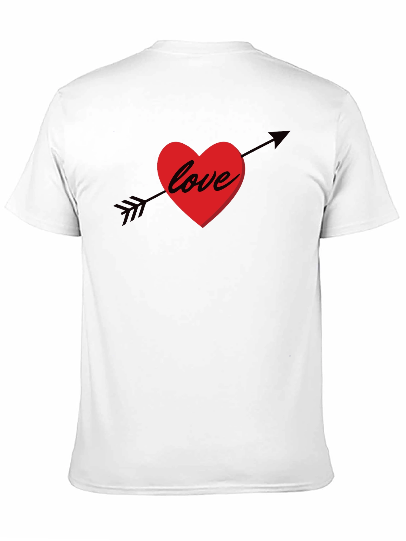 Love Arrow Graphic Tee - Stylish Black Cotton T-Shirt