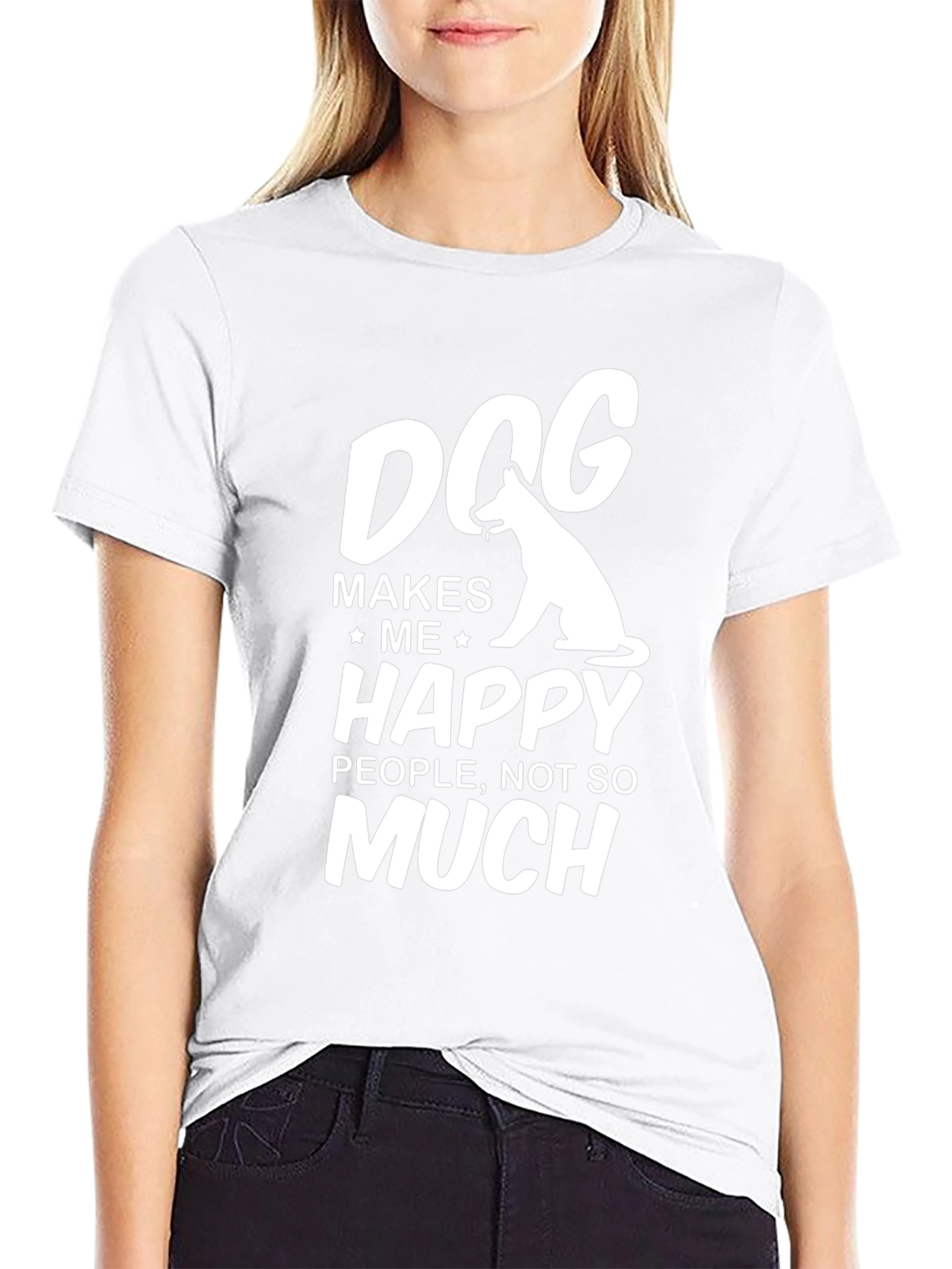 Dog Makes Me Happy T-Shirt