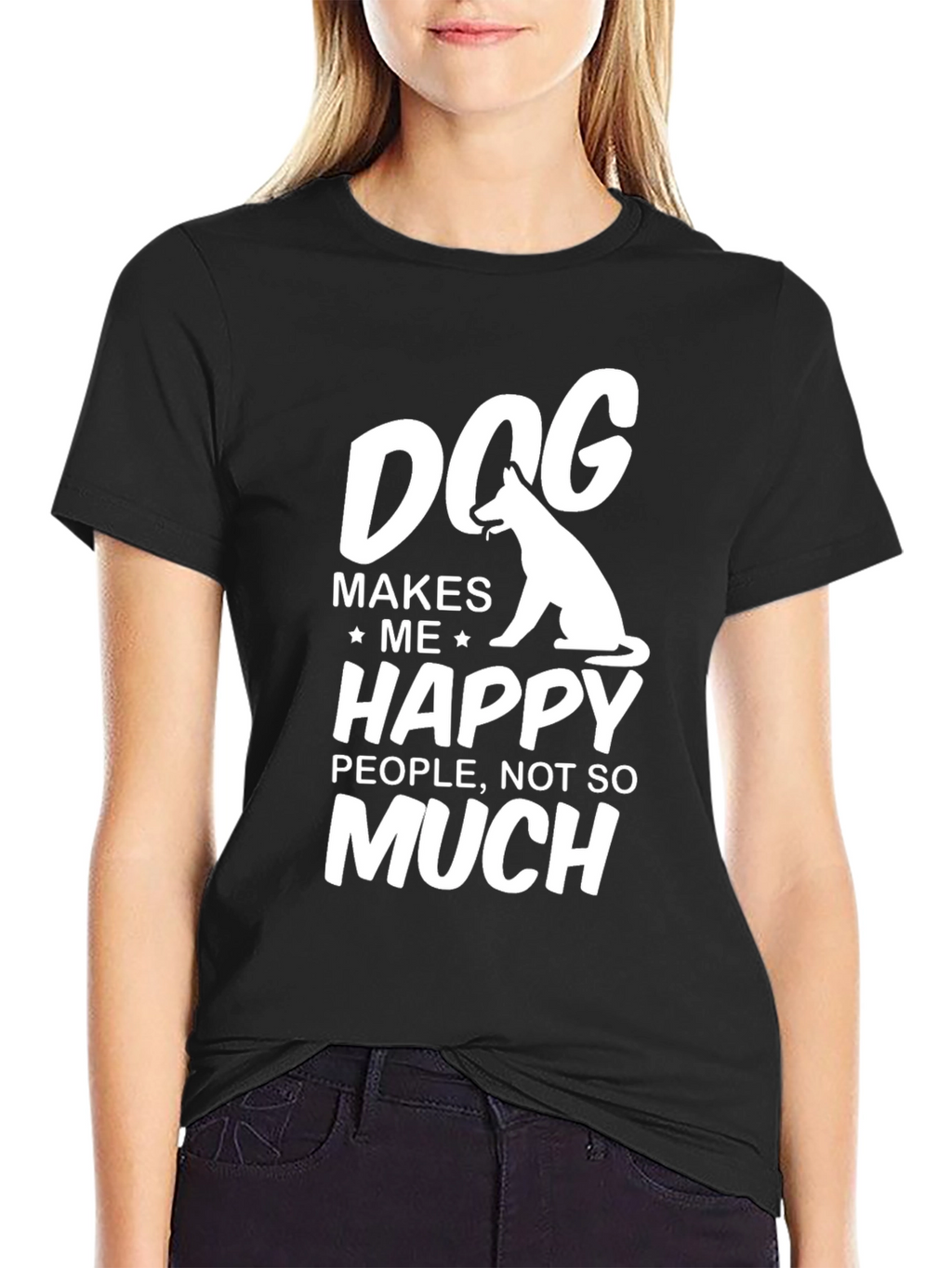 Dog Makes Me Happy T-Shirt