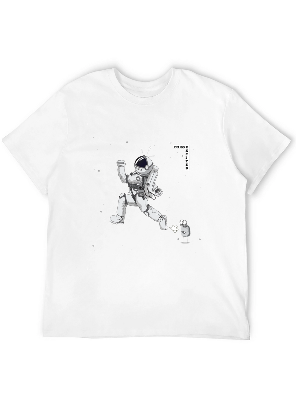 Excited Astronaut Graphic Tee