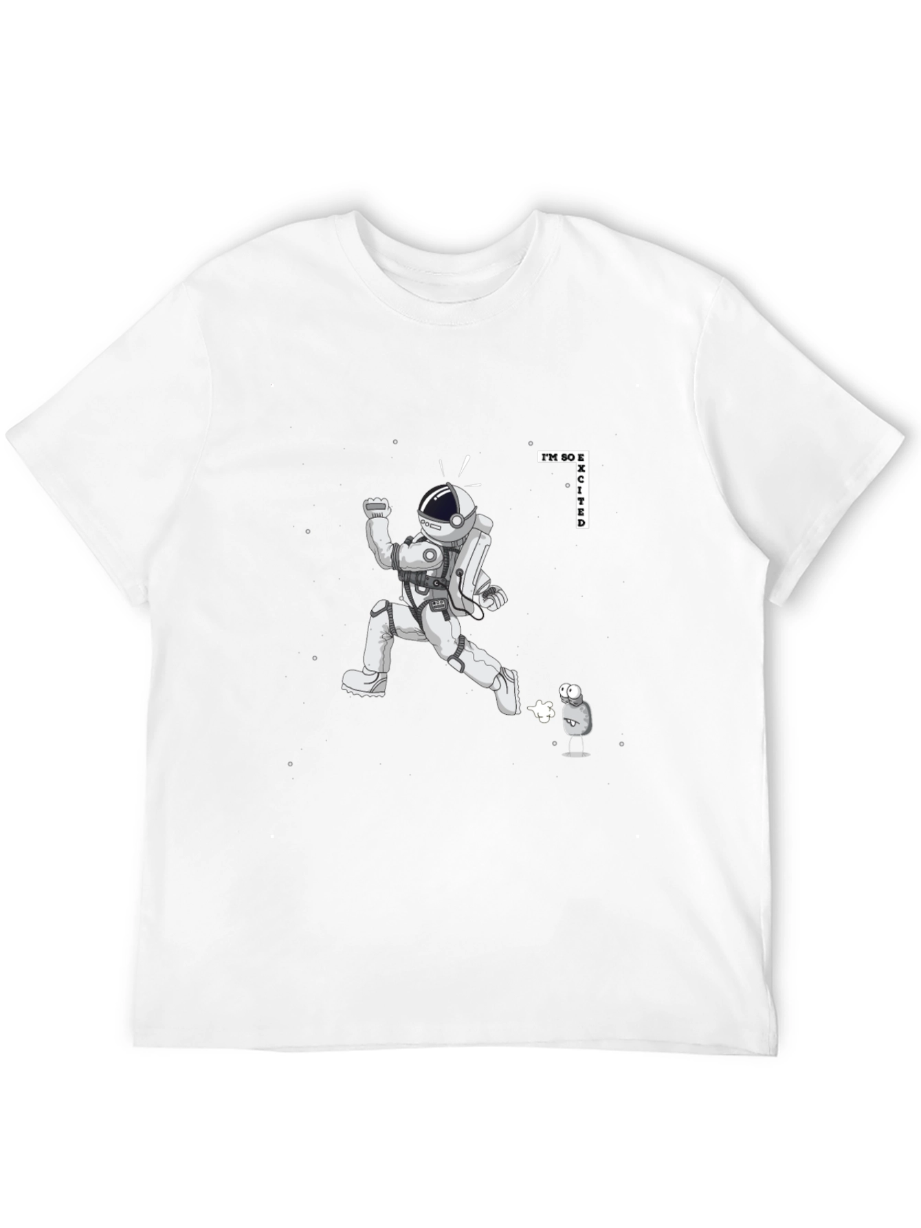 Excited Astronaut Graphic Tee