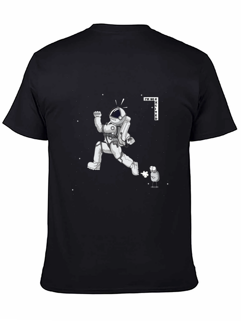 Excited Astronaut Graphic Tee