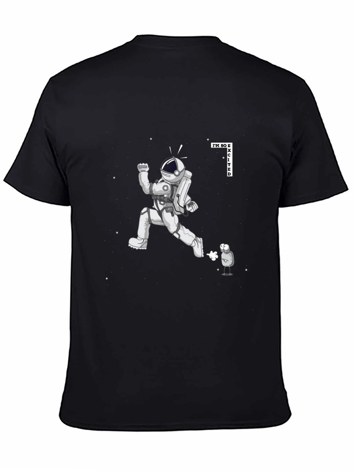 Excited Astronaut Graphic Tee
