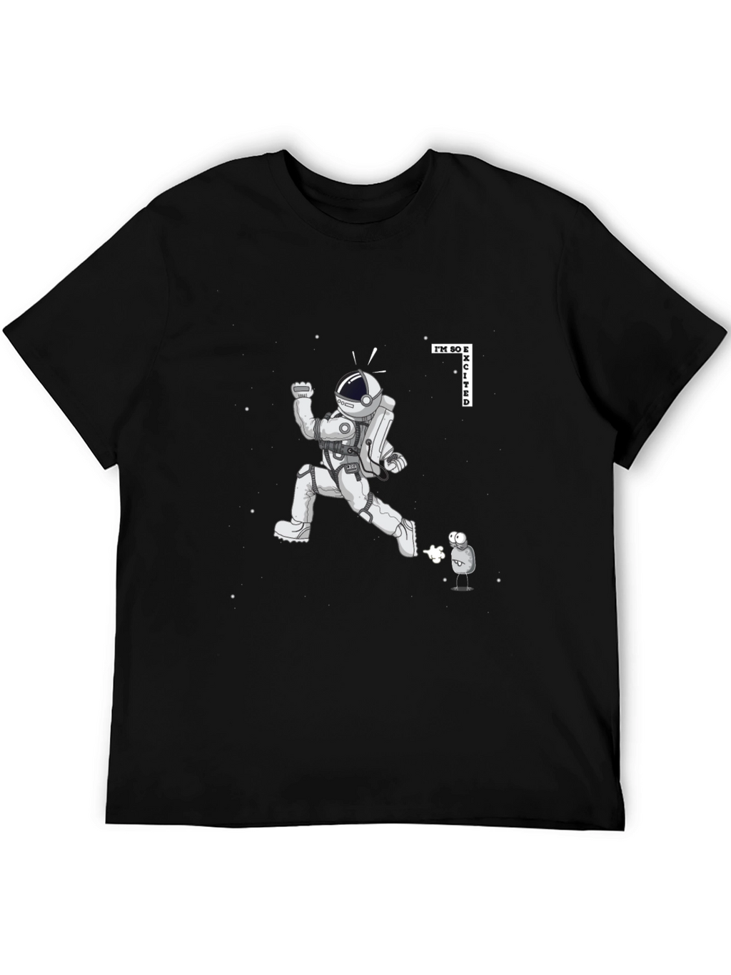 Excited Astronaut Graphic Tee