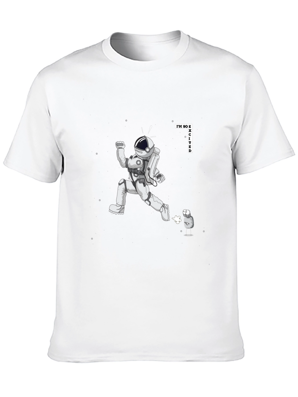 Excited Astronaut Graphic Tee