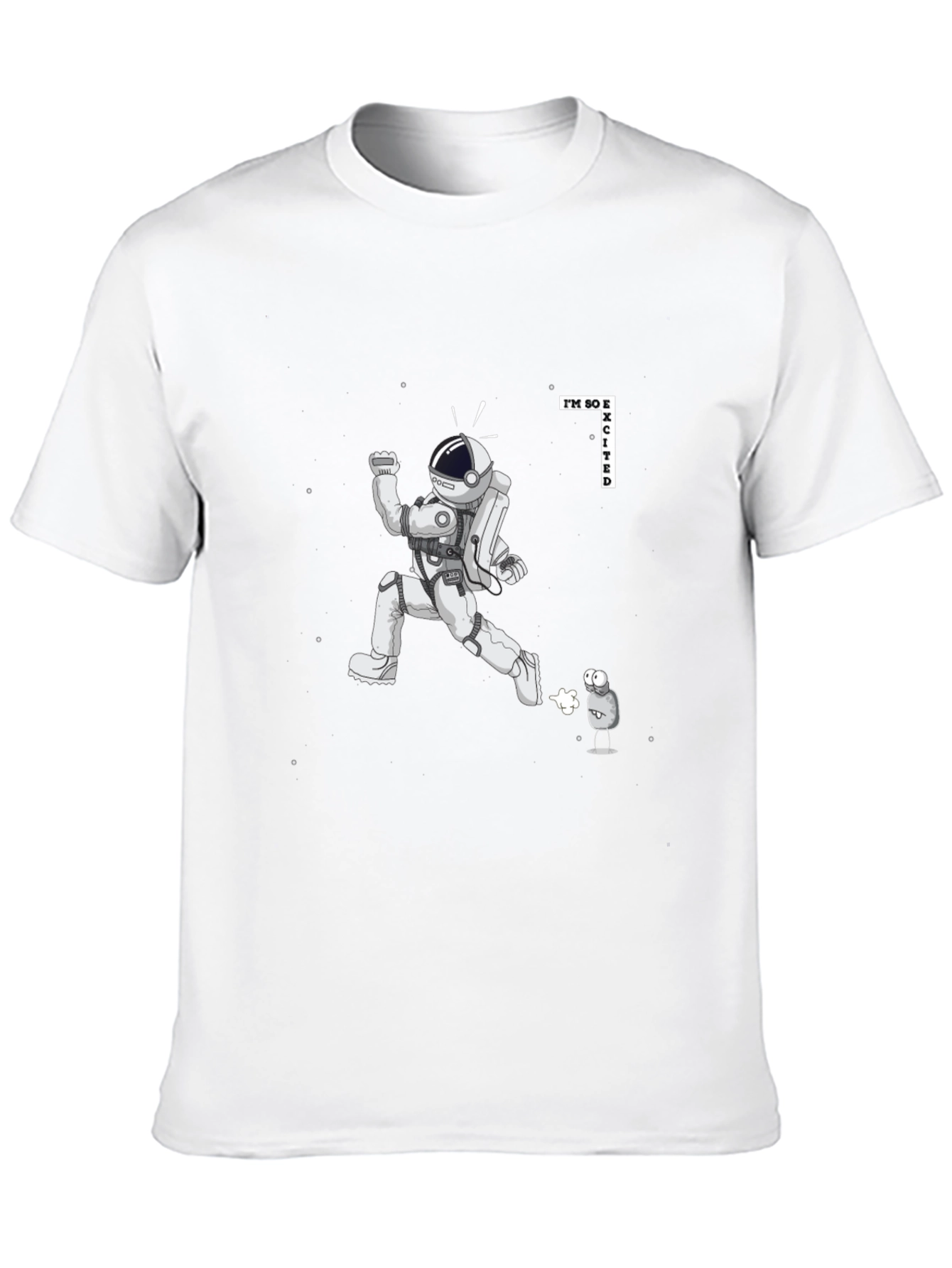 Excited Astronaut Graphic Tee