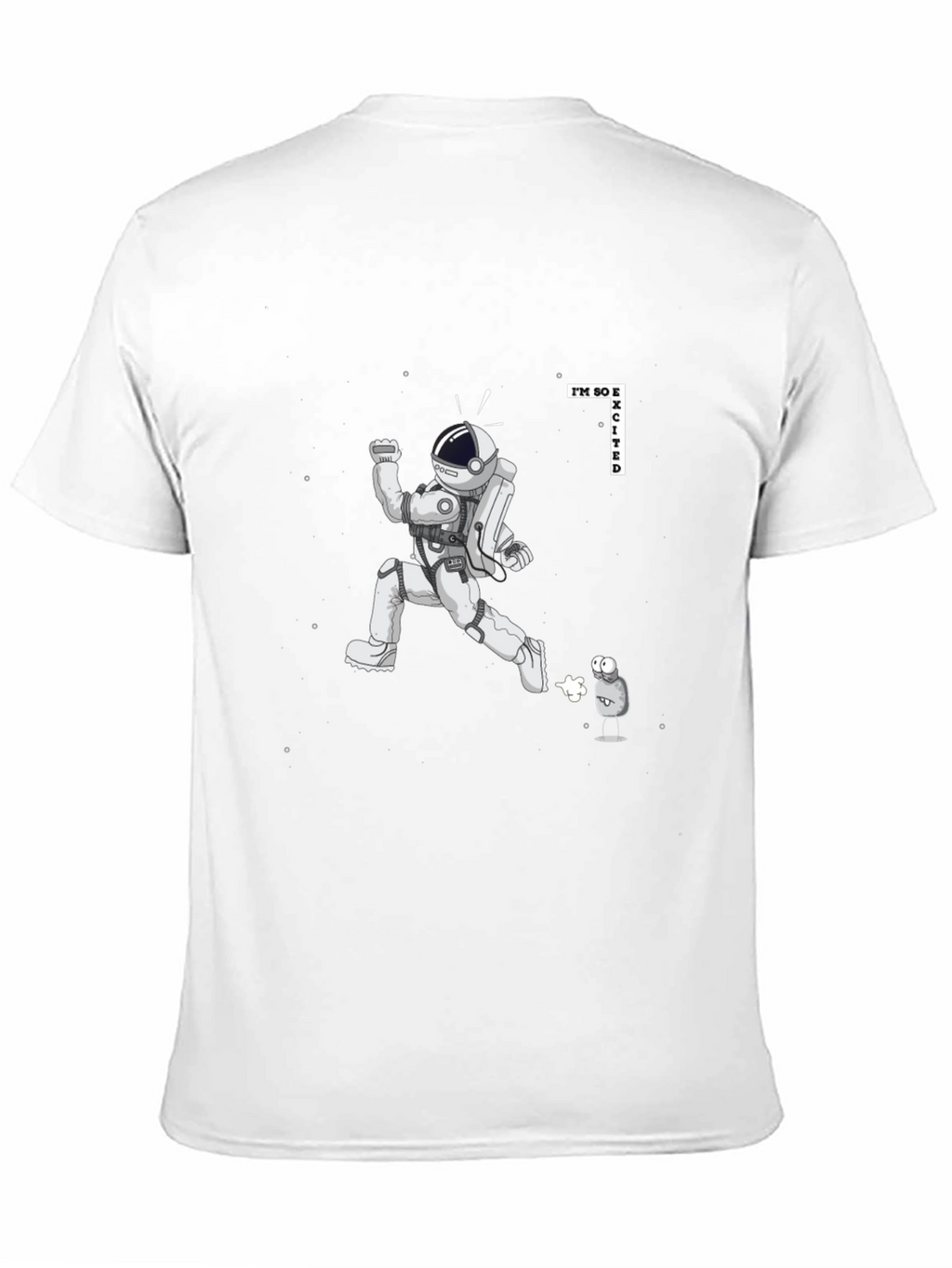 Excited Astronaut Graphic Tee
