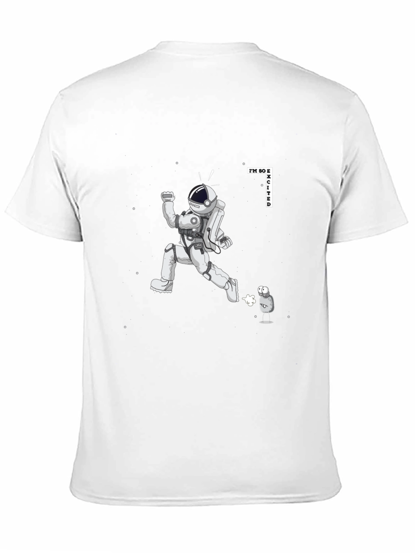 Excited Astronaut Graphic Tee