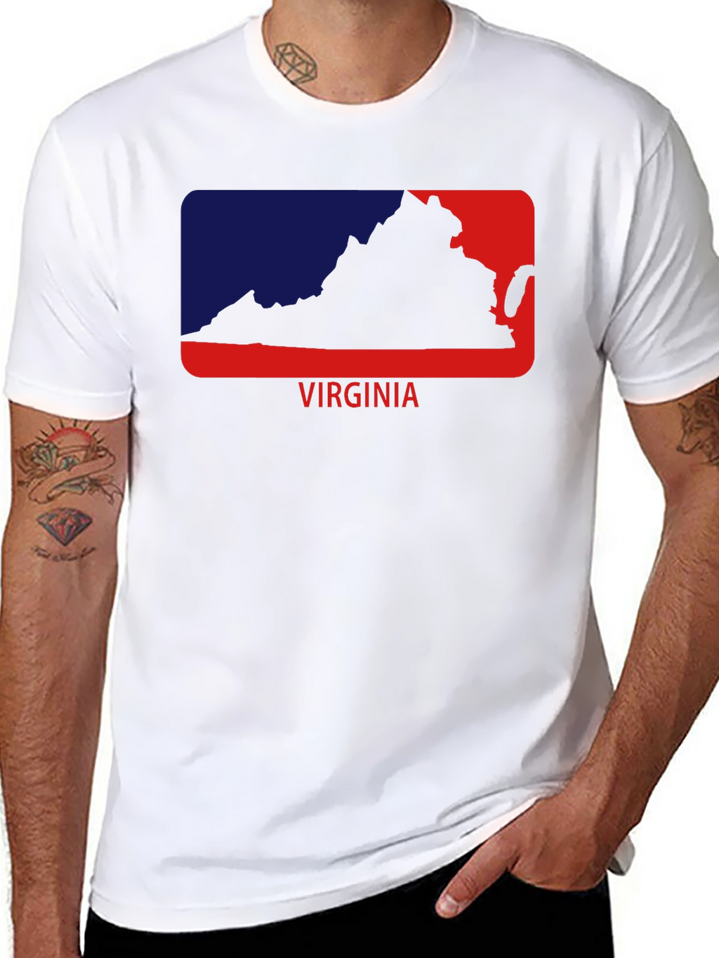 Virginia State Outline Graphic Tee