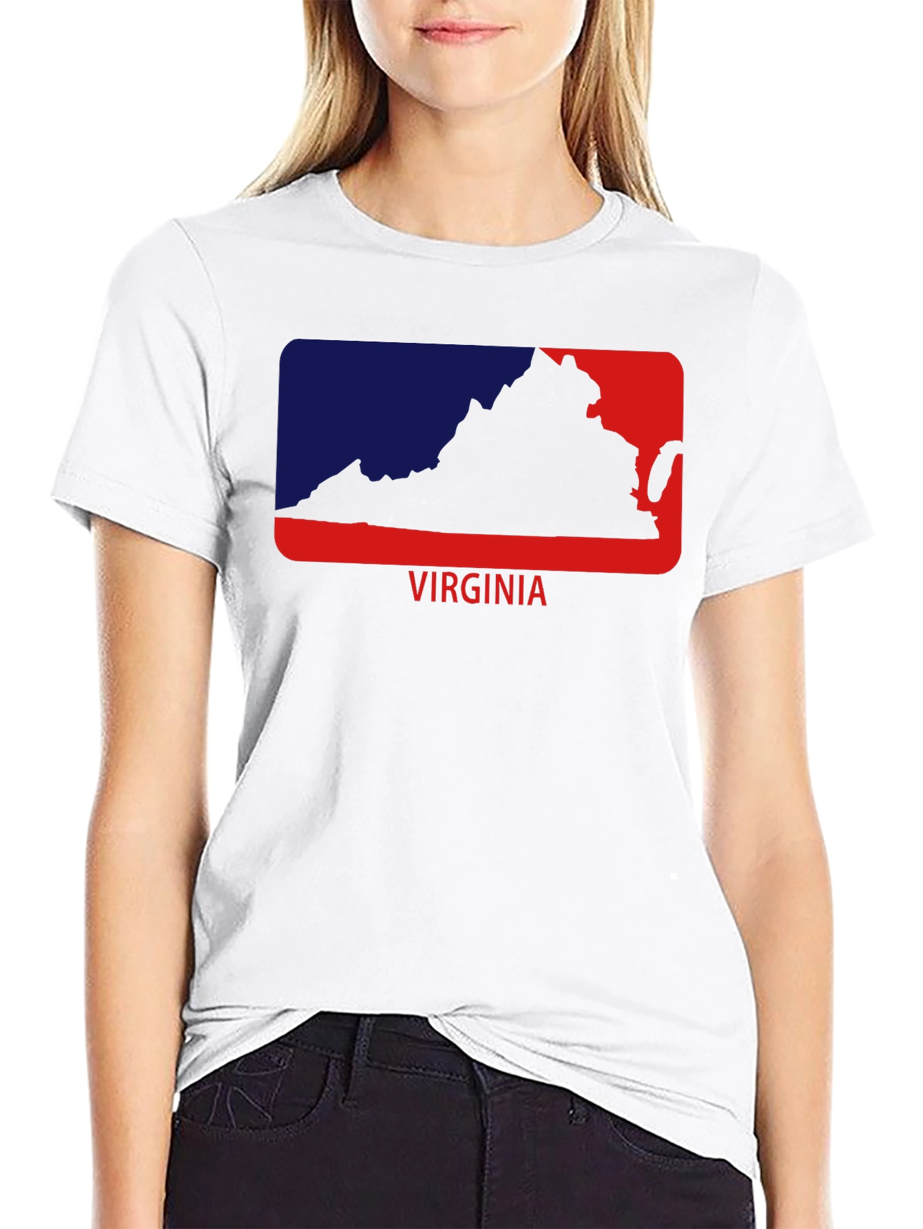 Virginia State Outline Graphic Tee