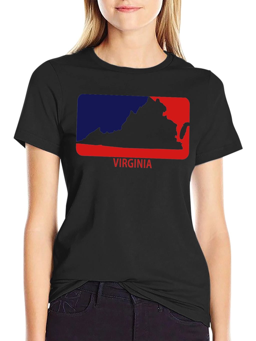 Virginia State Outline Graphic Tee