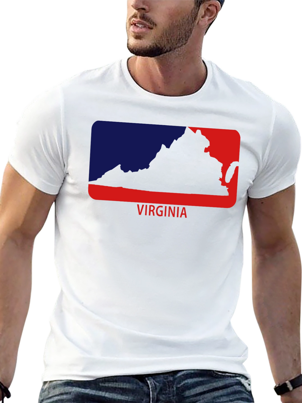 Virginia State Outline Graphic Tee
