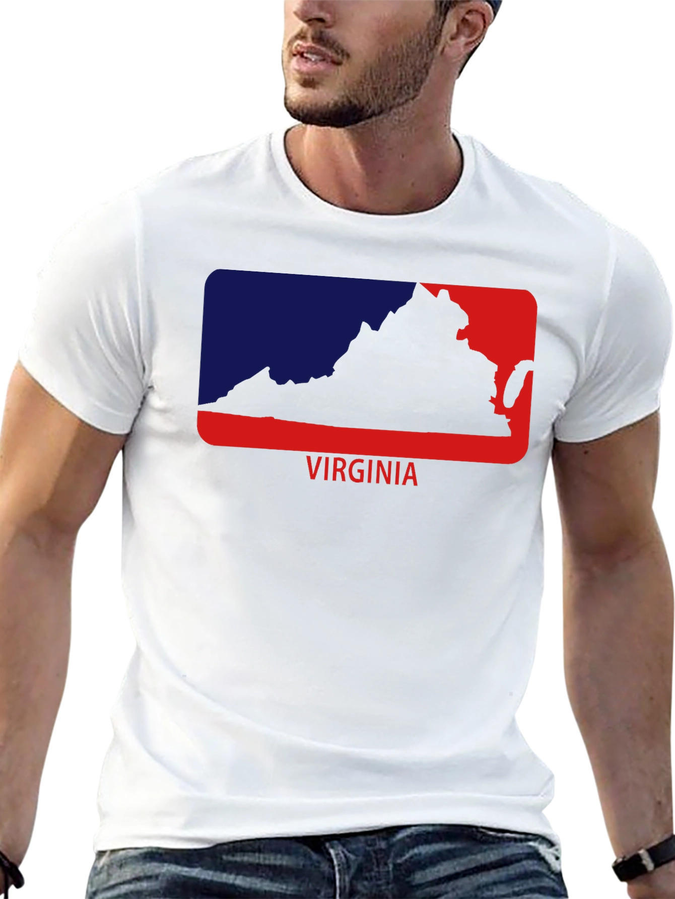 Virginia State Outline Graphic Tee