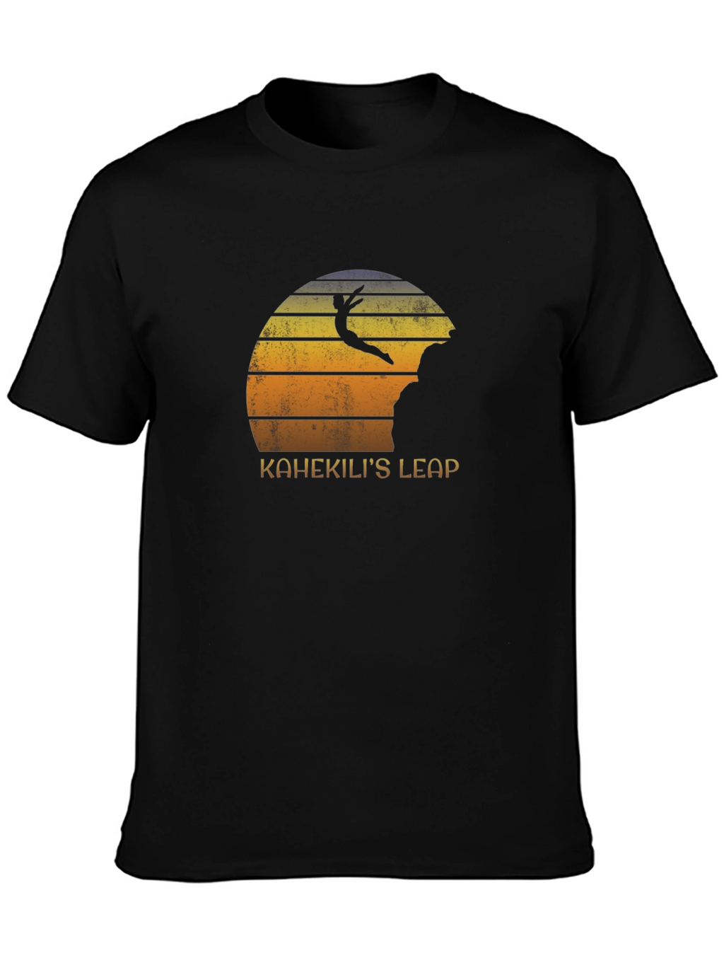 Kahekilis Leap Graphic Tee - Cliff Diving Sunset T-Shirt