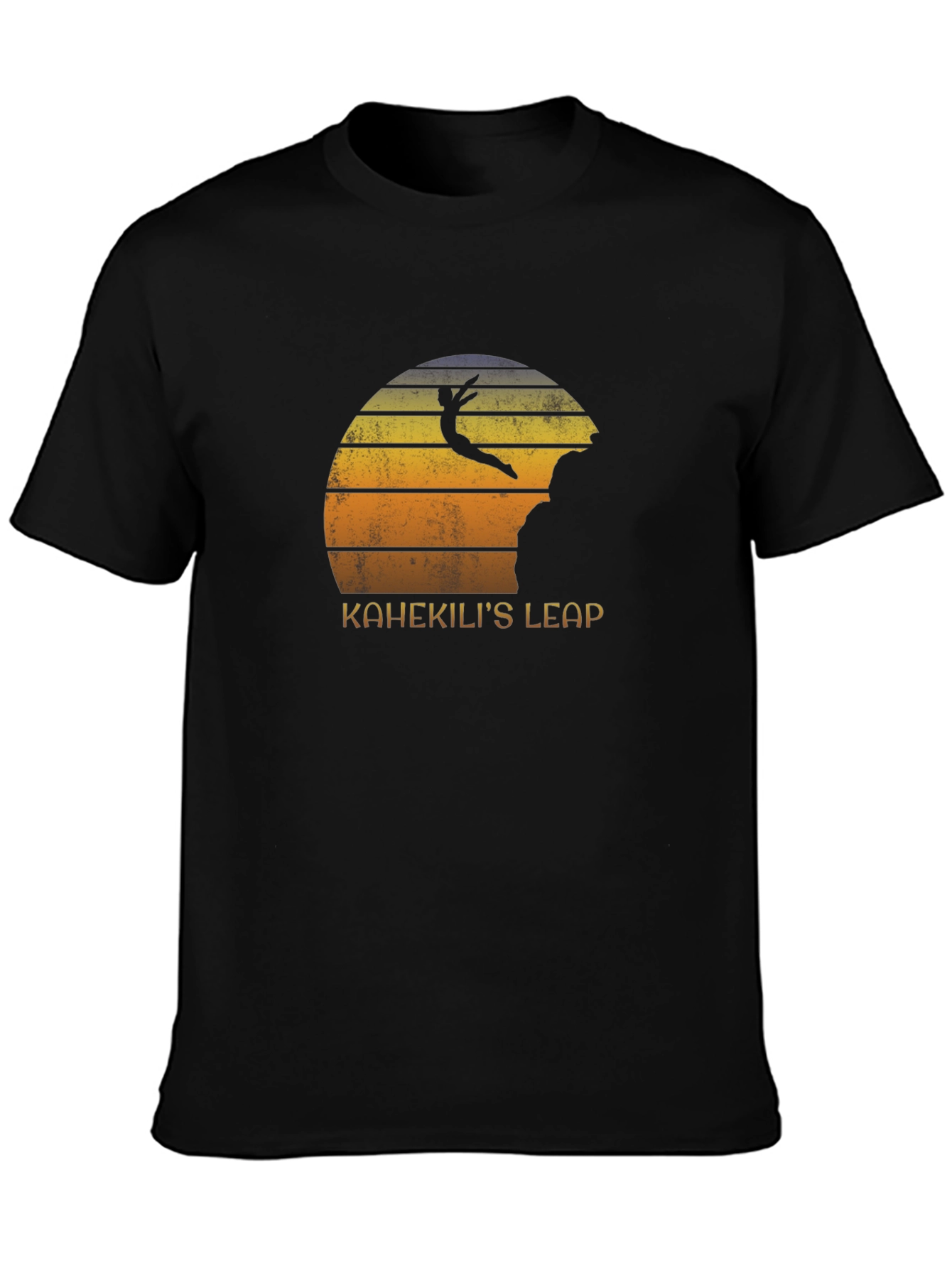 Kahekilis Leap Graphic Tee - Cliff Diving Sunset T-Shirt