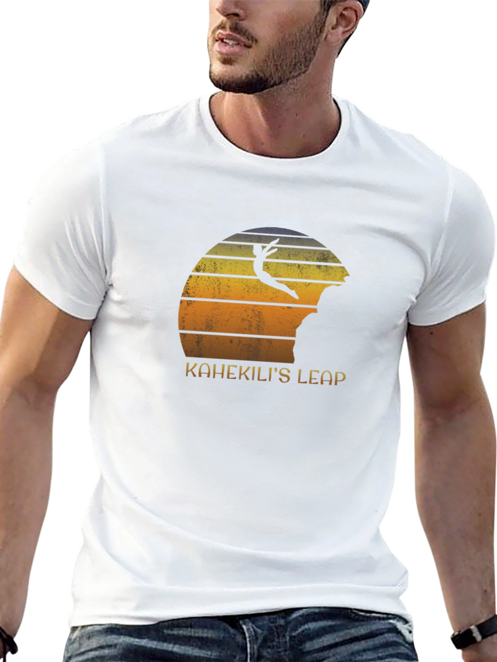 Kahekilis Leap Graphic Tee - Cliff Diving Sunset T-Shirt