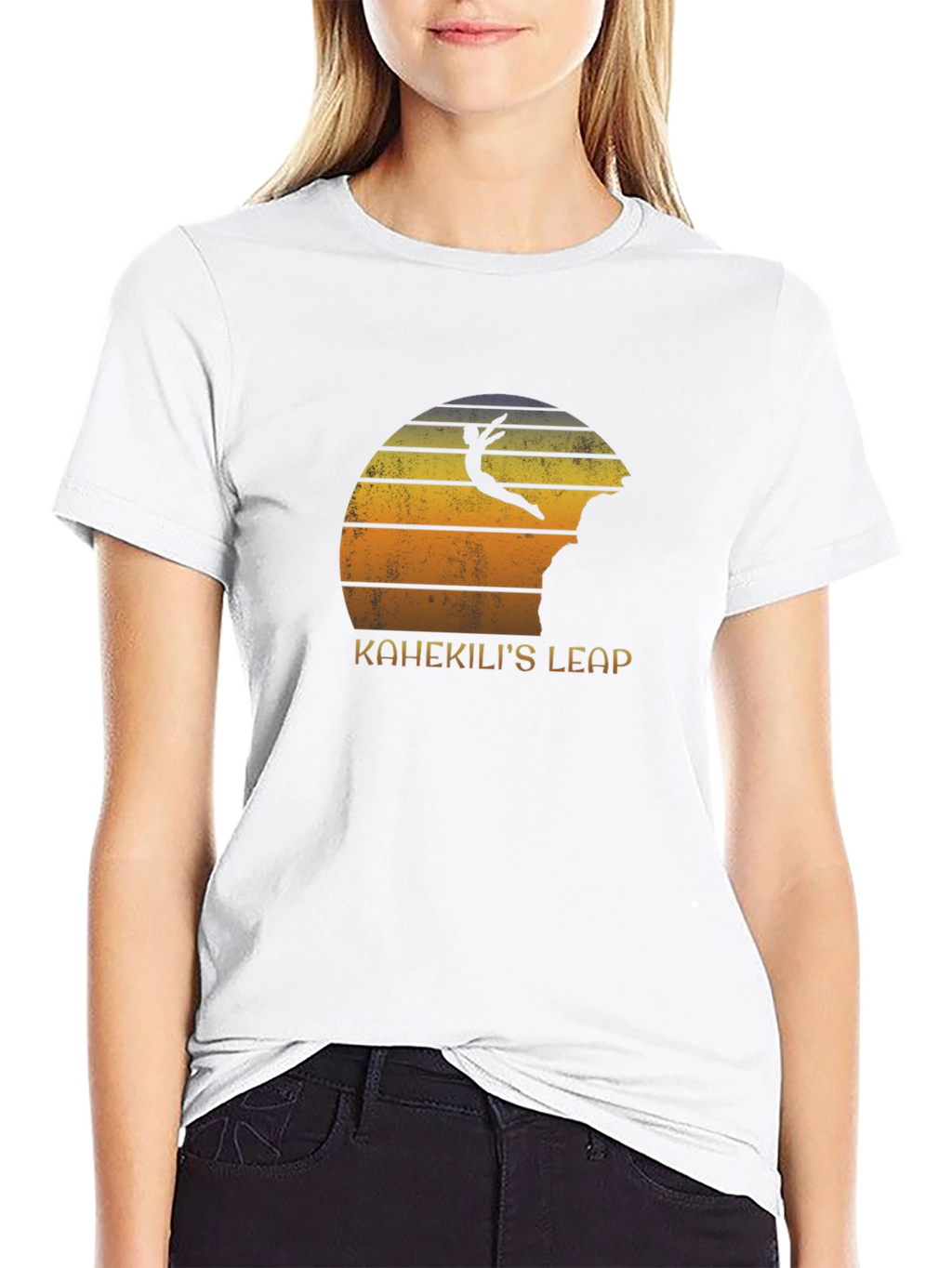 Kahekilis Leap Graphic Tee - Cliff Diving Sunset T-Shirt