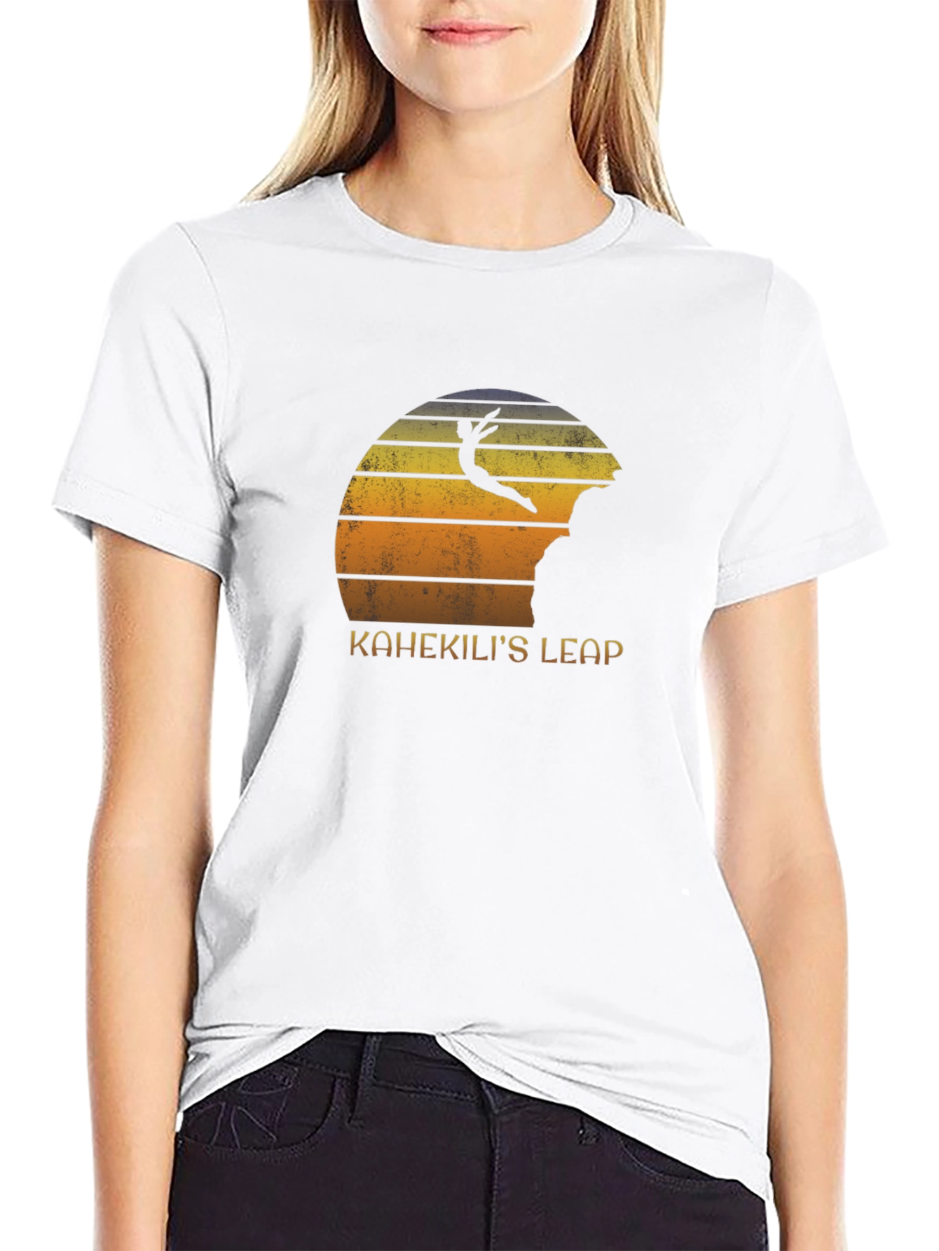 Kahekilis Leap Graphic Tee - Cliff Diving Sunset T-Shirt