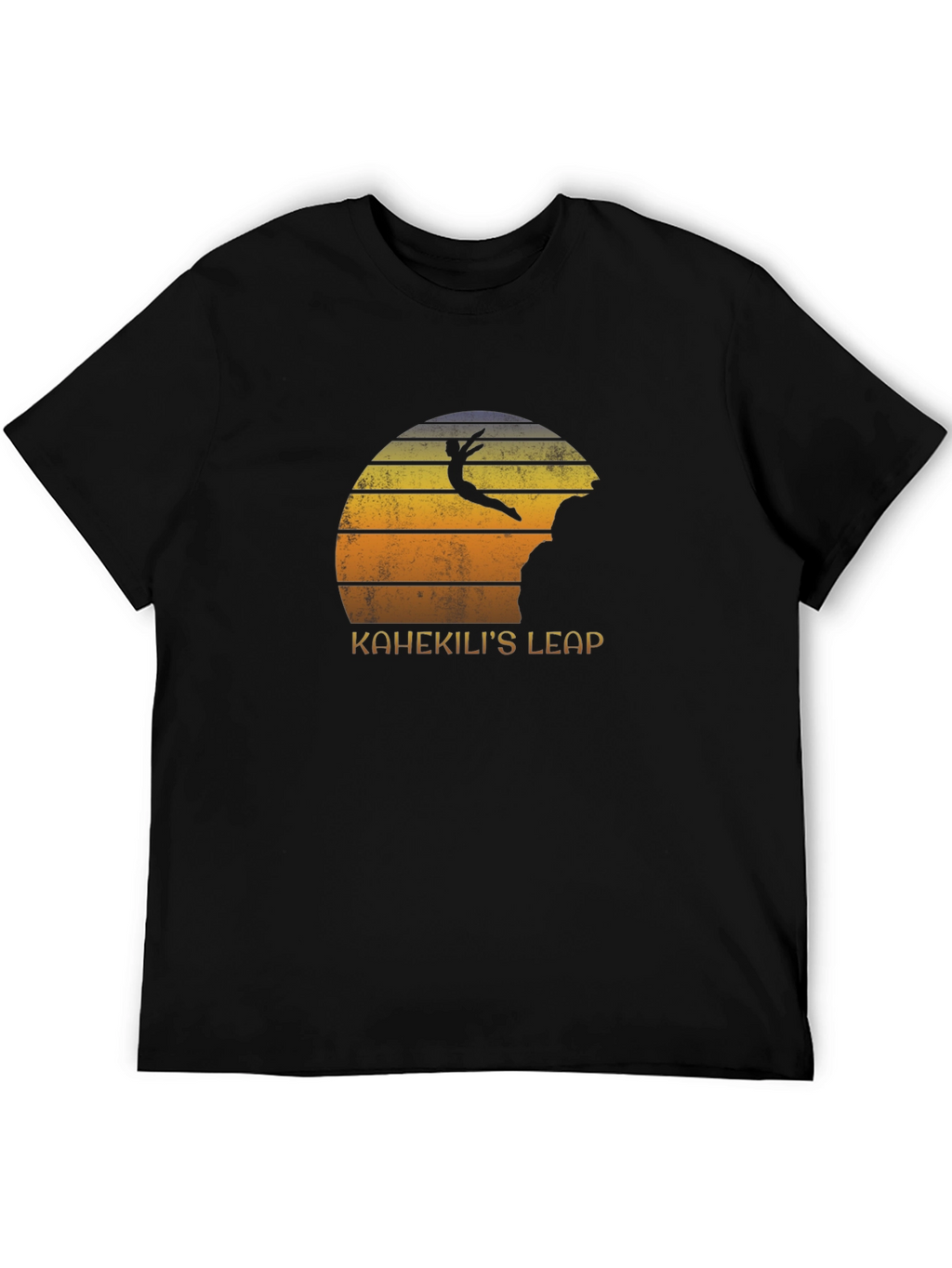 Kahekilis Leap Graphic Tee - Cliff Diving Sunset T-Shirt