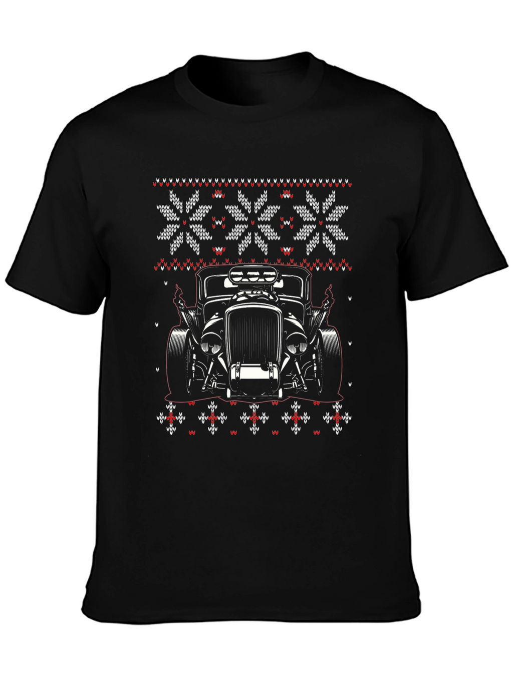 Hot Rod Christmas Sweater T-Shirt