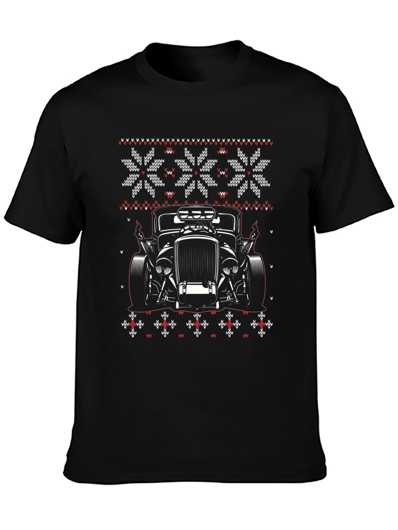 Hot Rod Christmas Sweater T-Shirt
