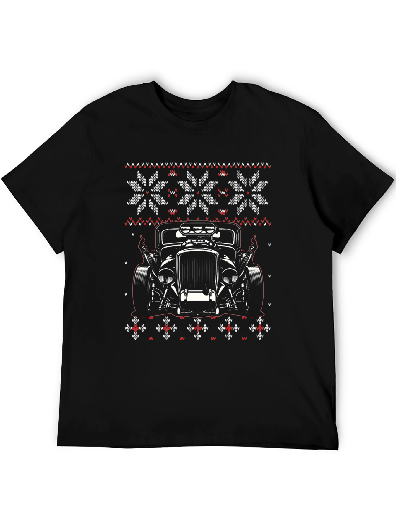 Hot Rod Christmas Sweater T-Shirt
