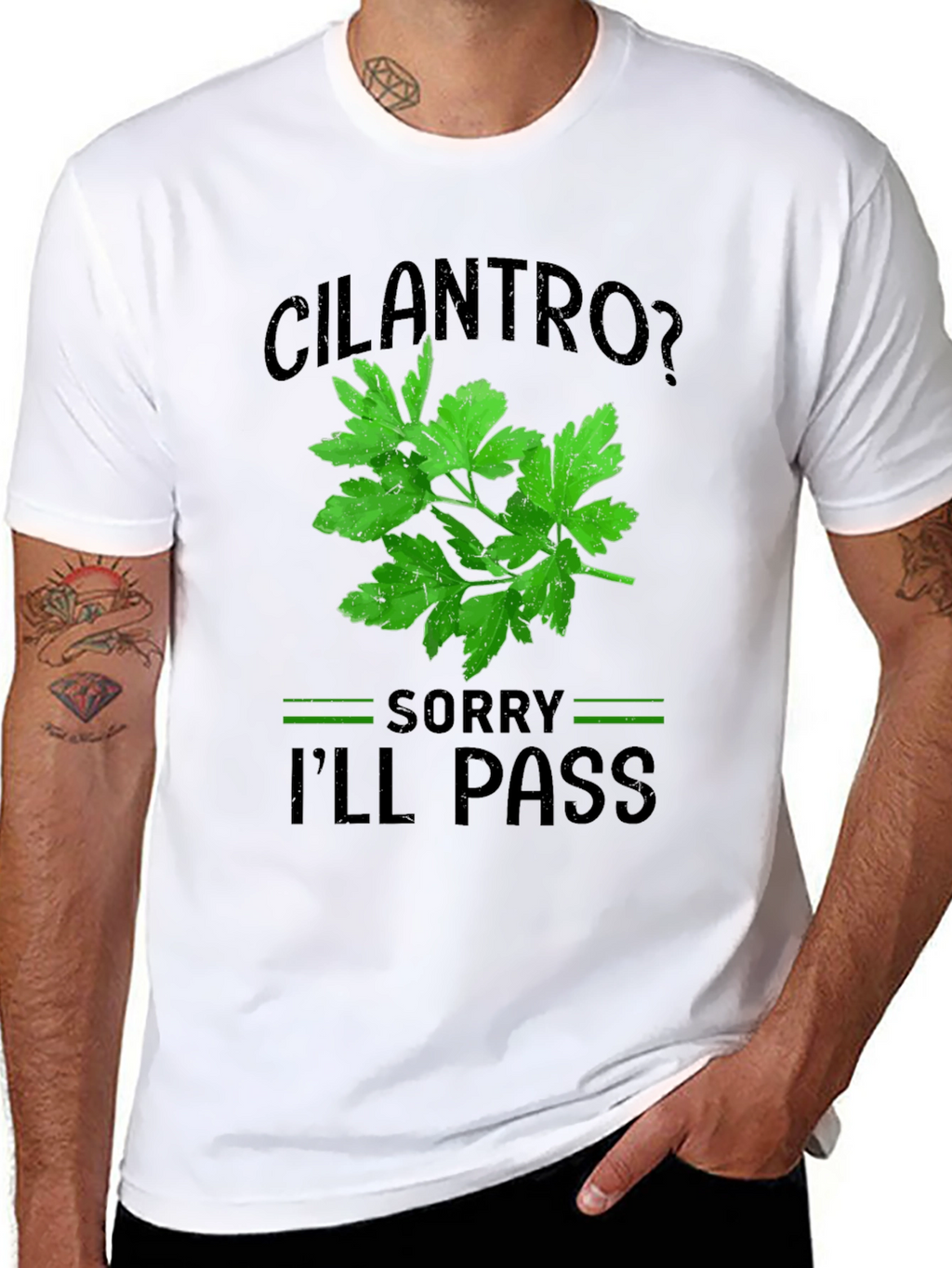 Cilantro Ill Pass T-Shirt Funny Foodie Tee