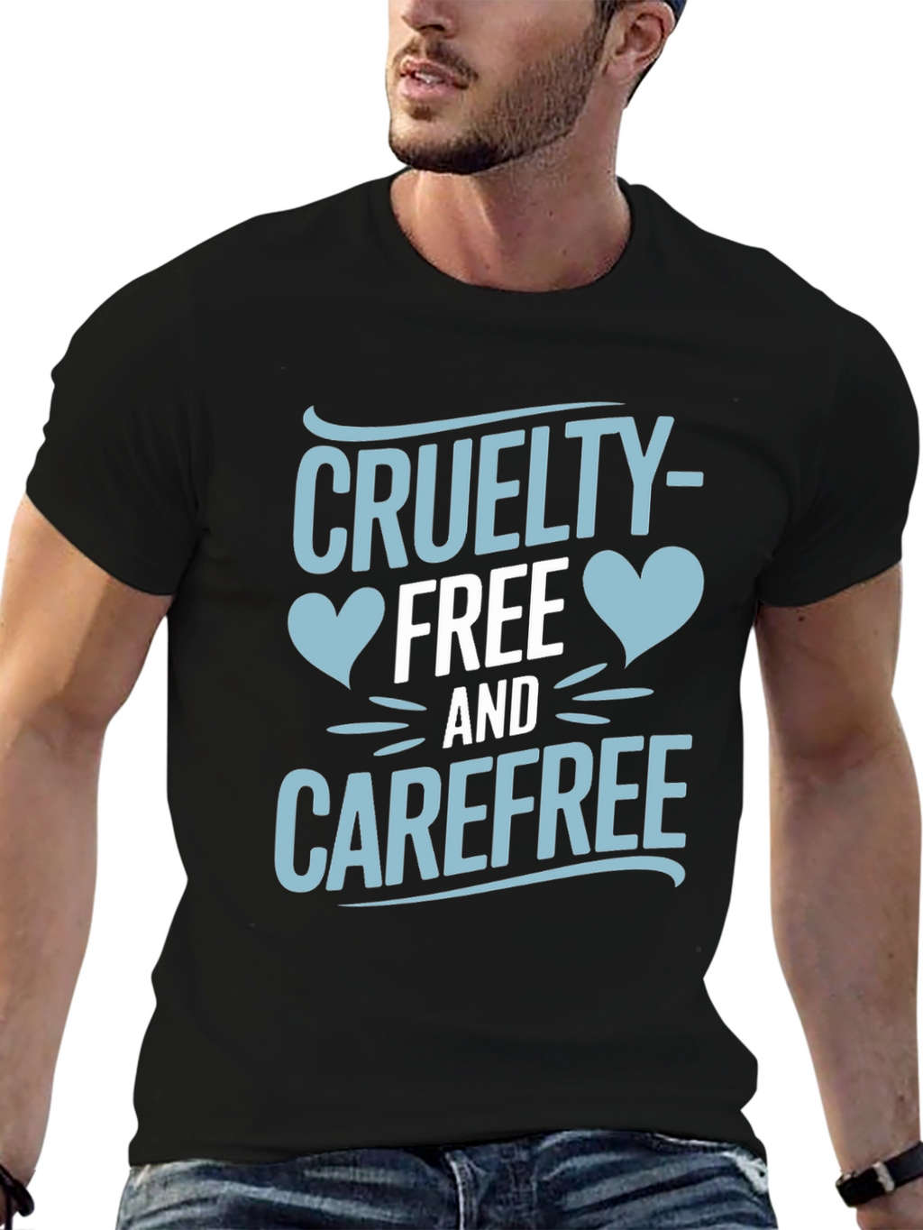 Cruelty-Free and Carefree Graphic T-Shirt