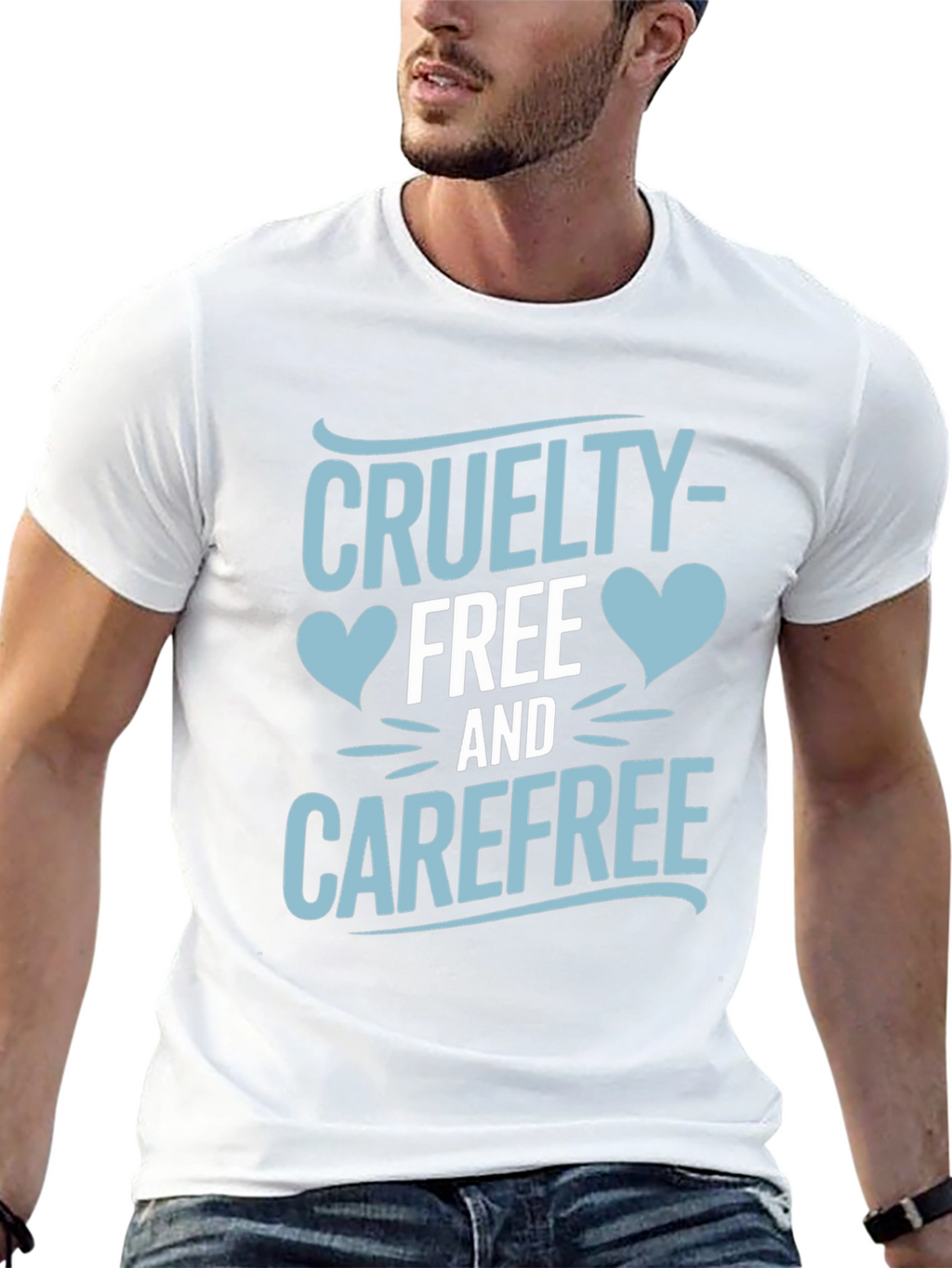 Cruelty-Free and Carefree Graphic T-Shirt