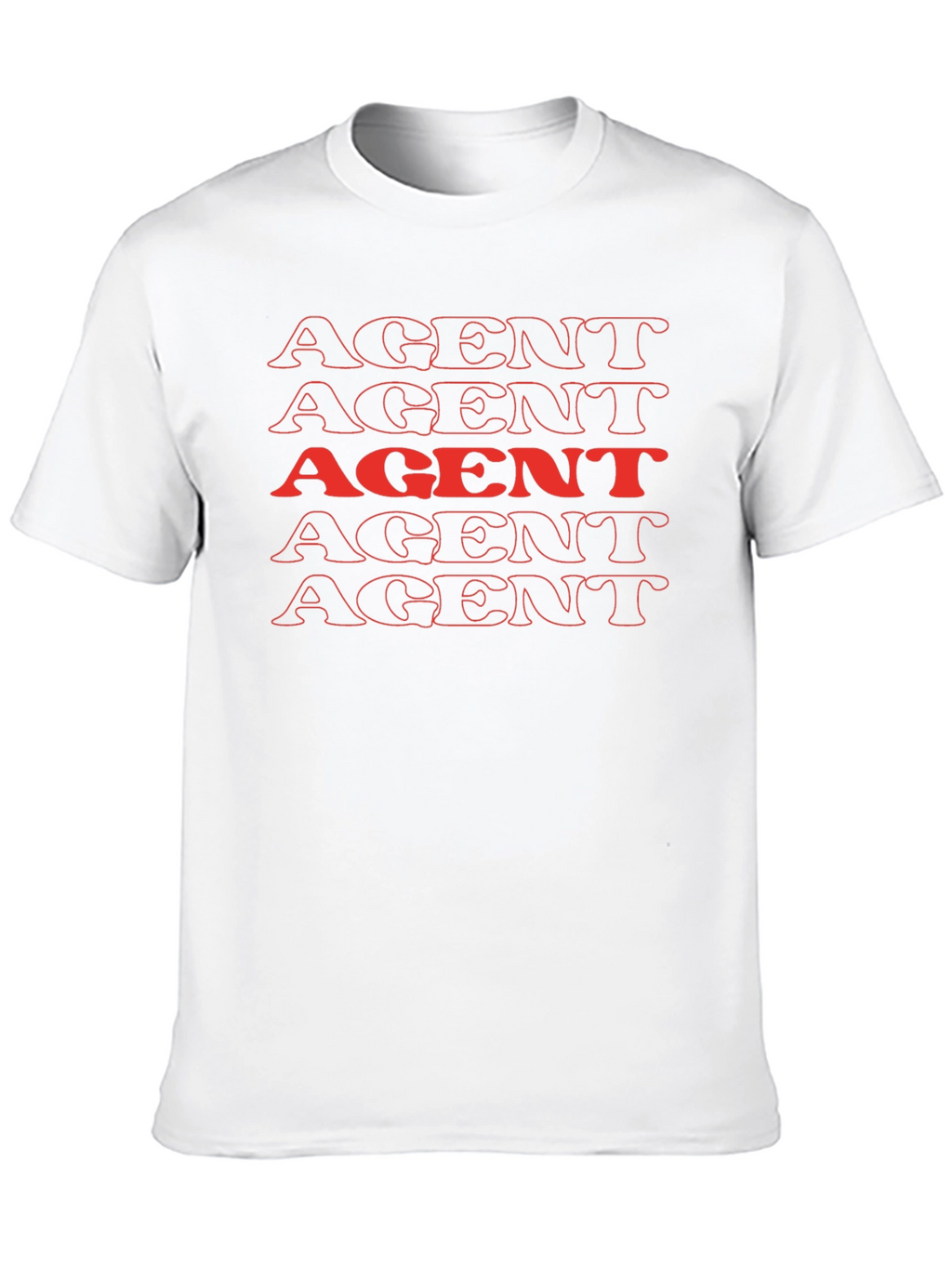 AGENT Stacked Graphic Tee - Bold & Unique!
