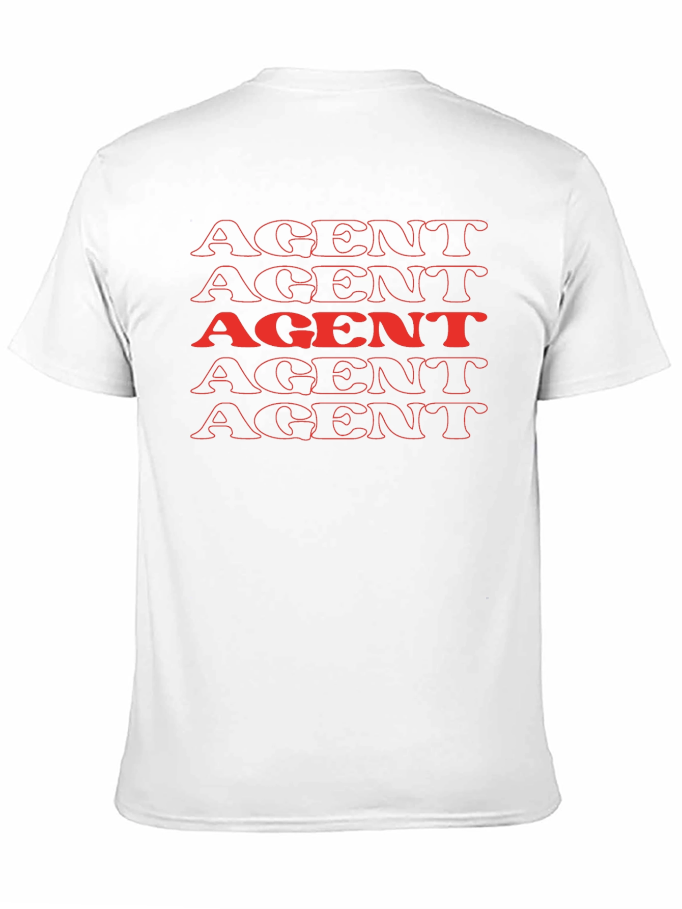 AGENT Stacked Graphic Tee - Bold & Unique!