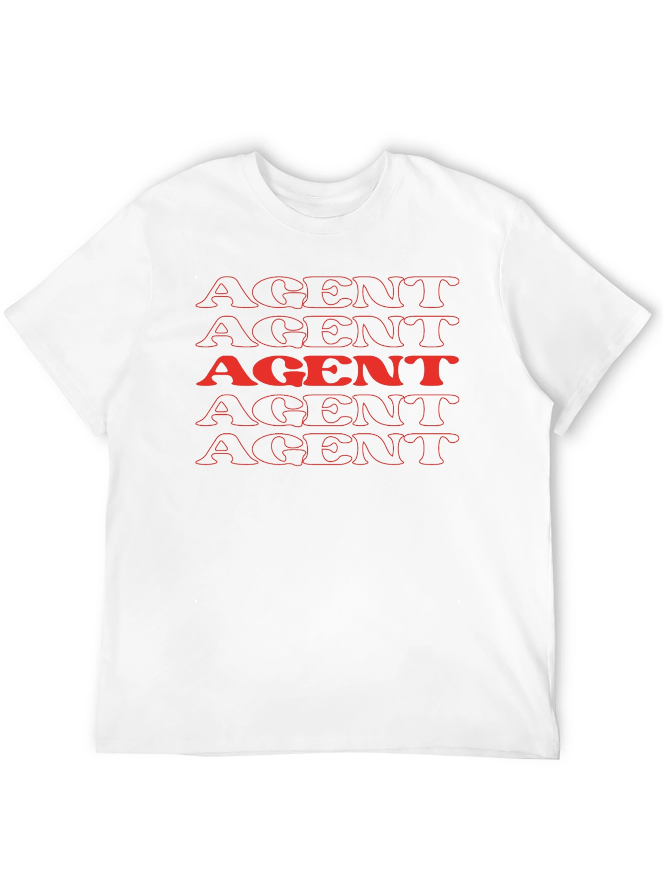 AGENT Stacked Graphic Tee - Bold & Unique!