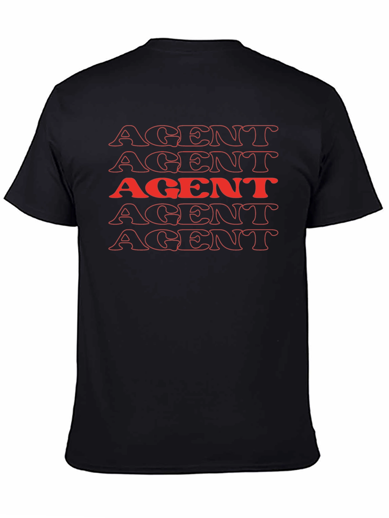 AGENT Stacked Graphic Tee - Bold & Unique!