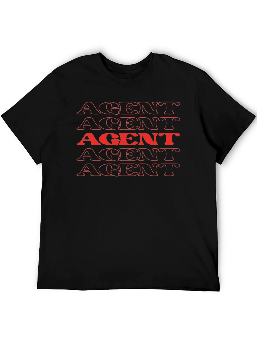 AGENT Stacked Graphic Tee - Bold & Unique!