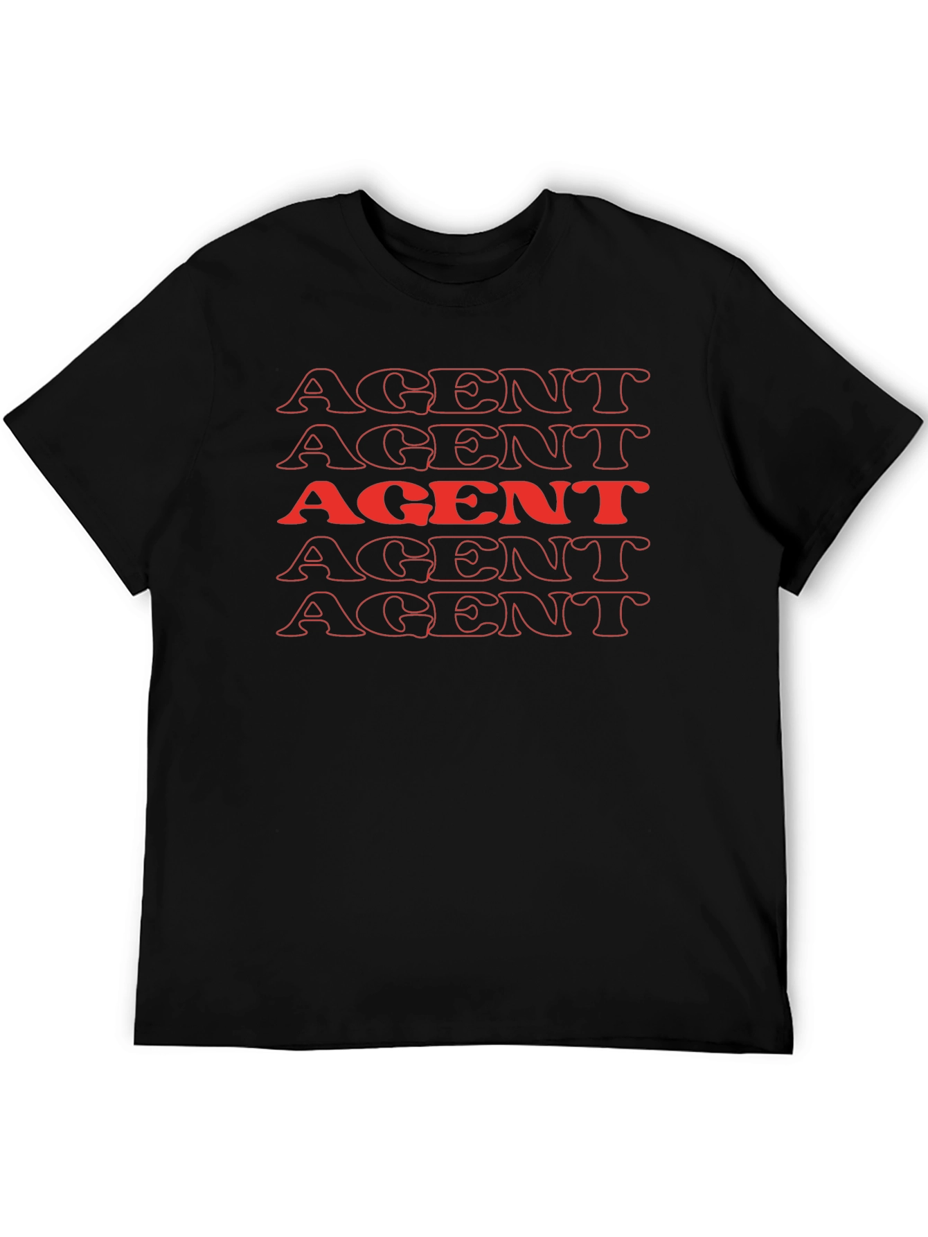 AGENT Stacked Graphic Tee - Bold & Unique!