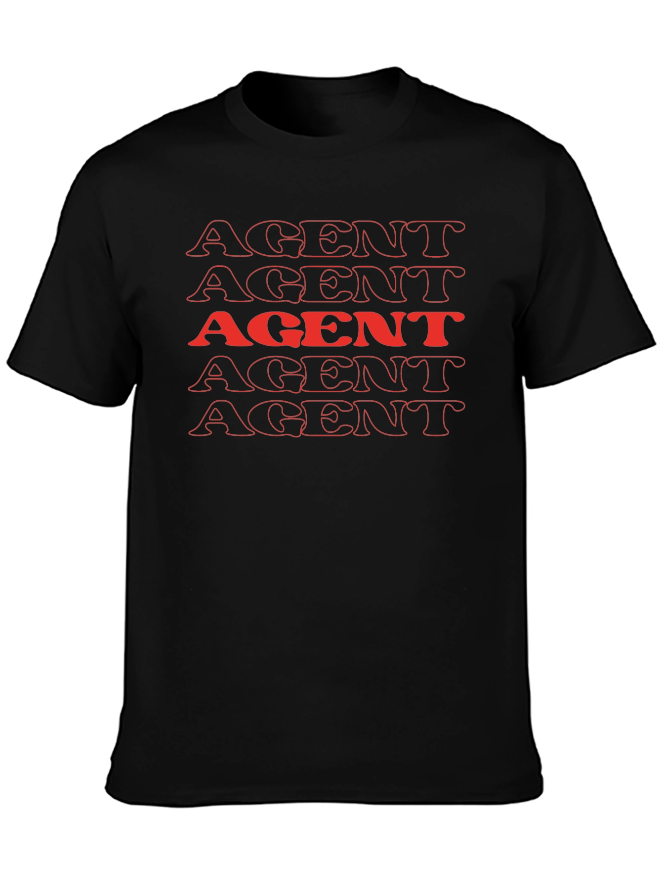 AGENT Stacked Graphic Tee - Bold & Unique!