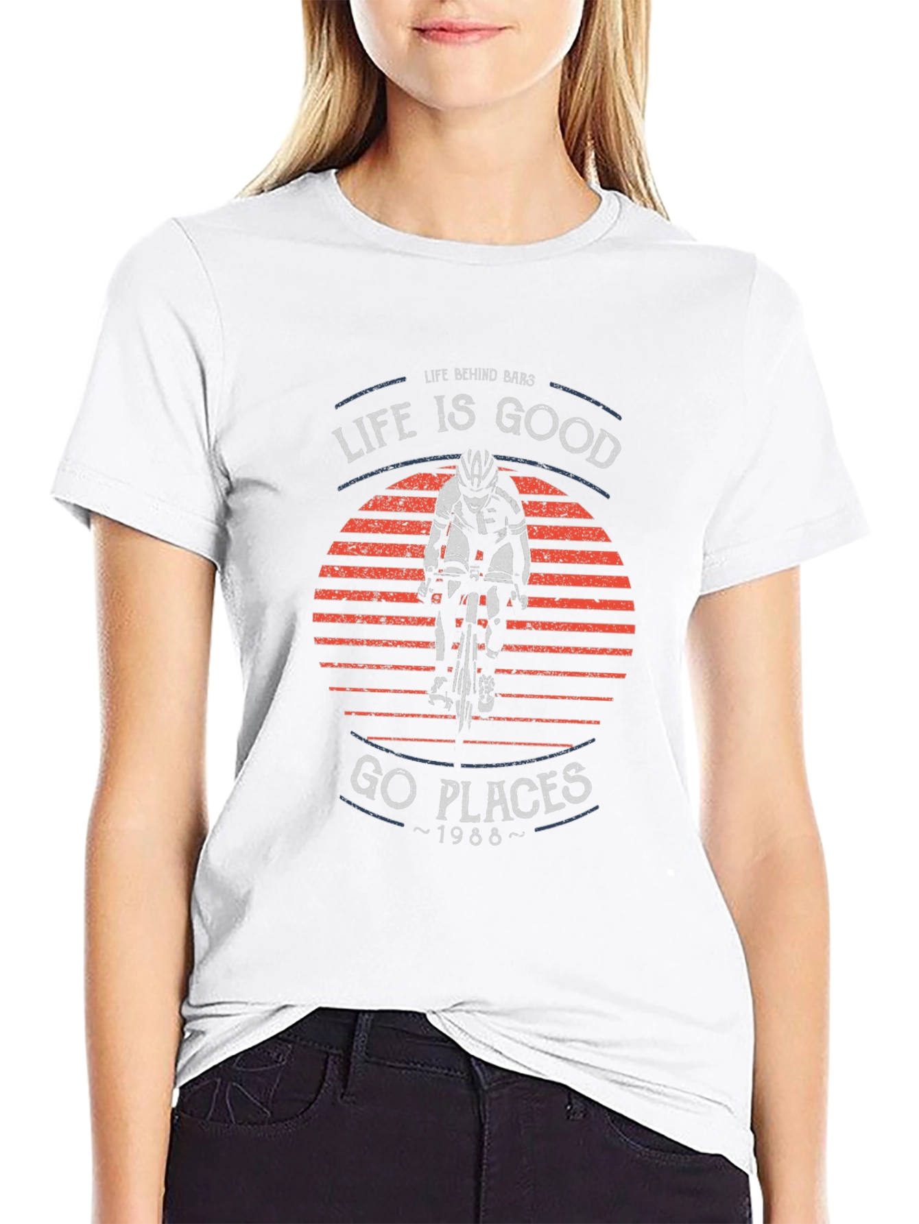 Life Is Good Biking T-Shirt