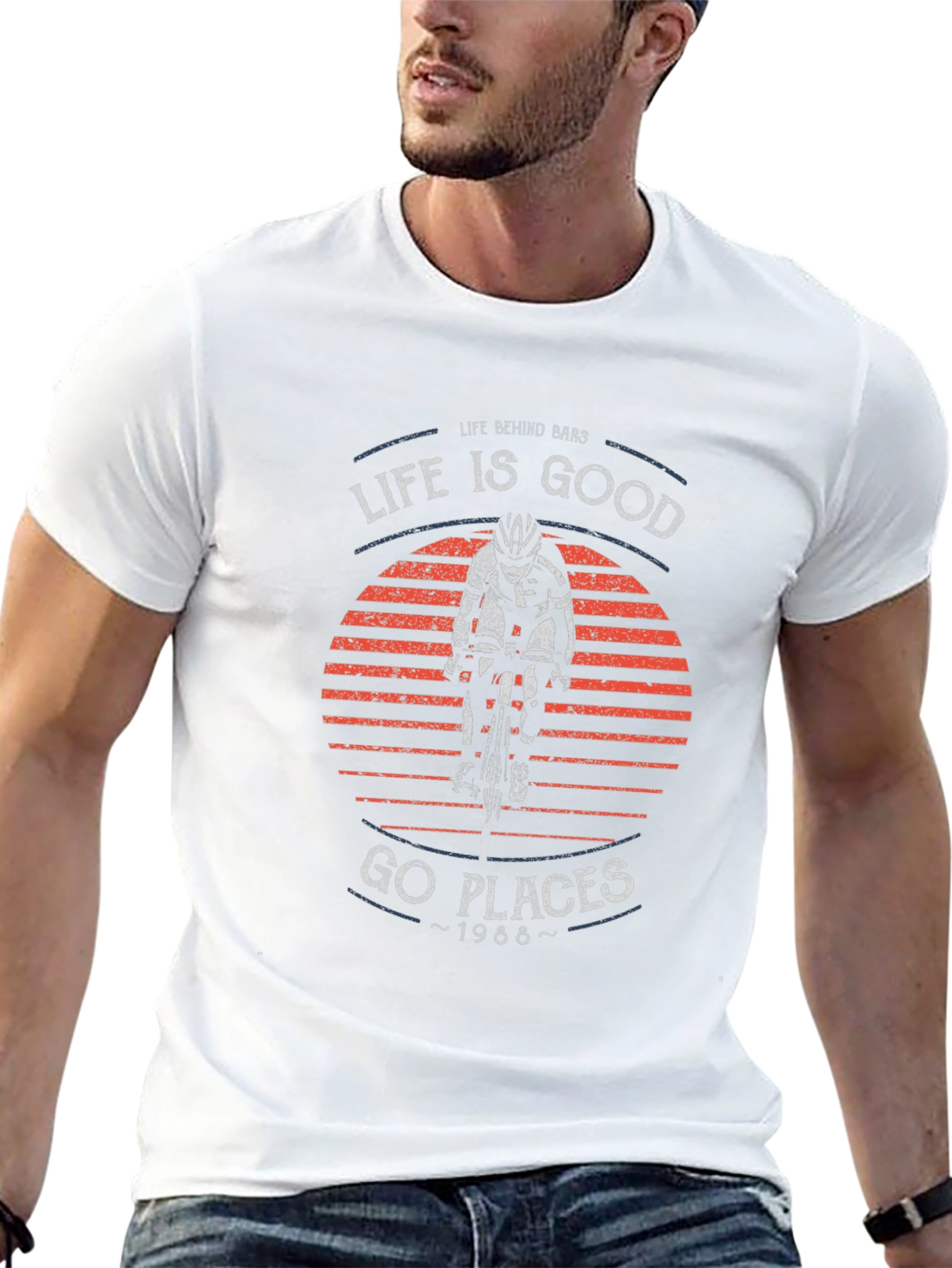 Life Is Good Biking T-Shirt