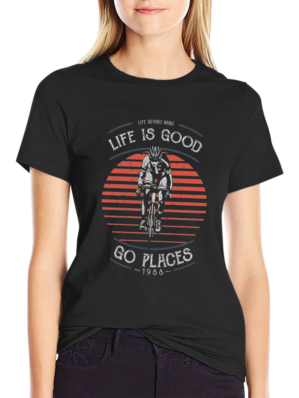 Life Is Good Biking T-Shirt
