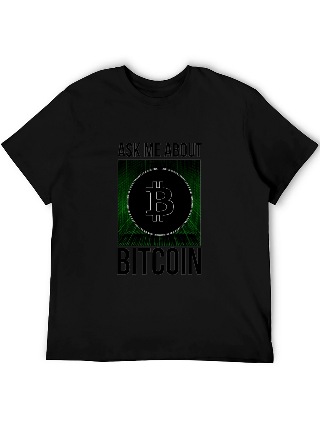 Ask Me About Bitcoin Black Tee