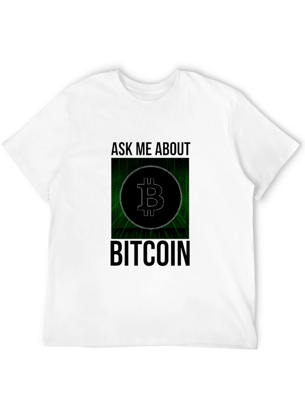 Ask Me About Bitcoin Black Tee