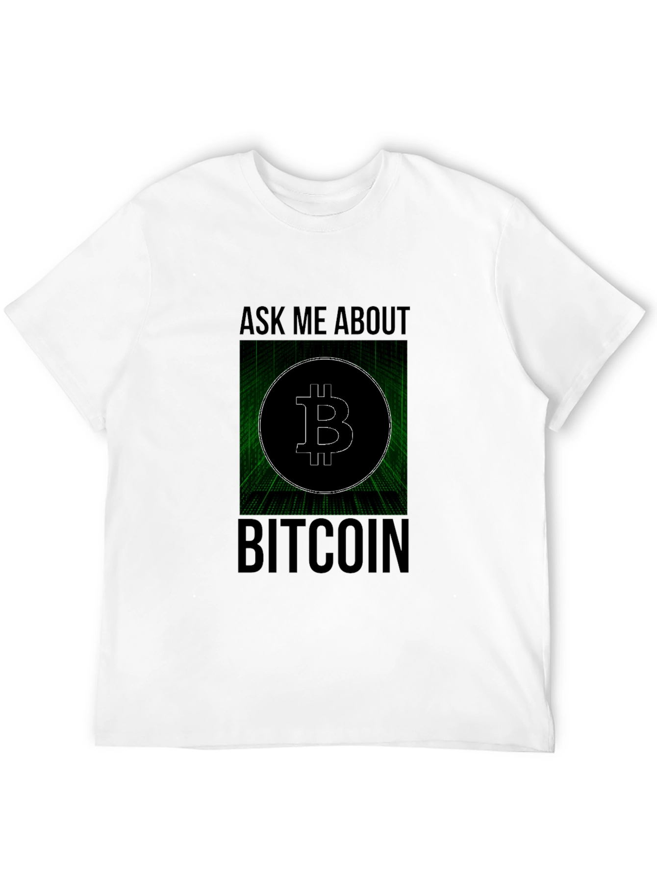 Ask Me About Bitcoin Black Tee